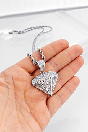 Iced Out Diamond Kolye CS1048GM