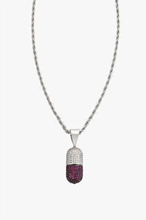 Iced Out Capsul Kolye CS1059GMMR