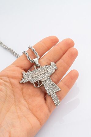 Iced Out Uzi Kolye CS1181GM