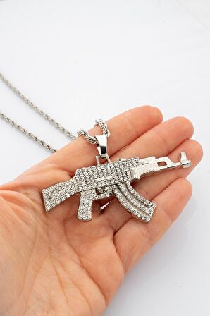 Iced Out AK-47 Kolye CS1188GM