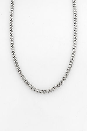 3.5mm X 55cm Cuban Chain Çelik Zincir Kolye CS1216GM