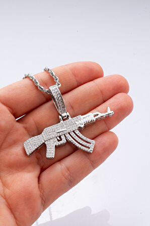 Iced Out Ak-47 Kolye