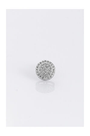 10mm Circle Cut Diamond Küpe