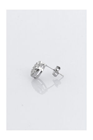10mm Circle Cut Diamond Küpe
