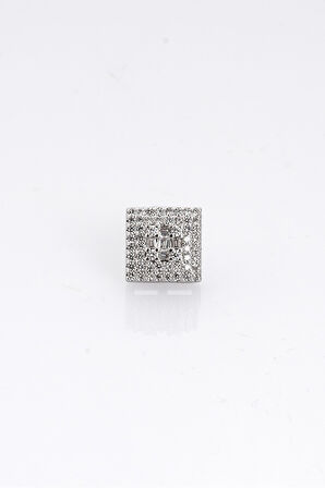 10mm Square Cut Diamond Küpe