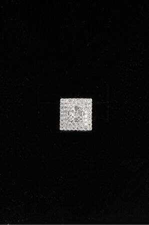 10mm Square Cut Diamond Küpe