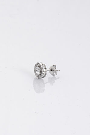 8mm Diamond Stone Paved Küpe