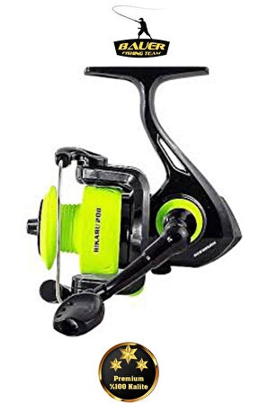2 ADET BAUER Hıkaru 200 Lrf & Spin Olta Makinesi 5 Bilye