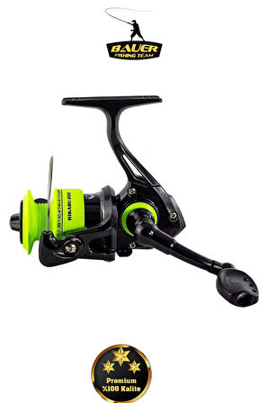 2 ADET BAUER Hıkaru 200 Lrf & Spin Olta Makinesi 5 Bilye