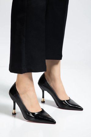 Ketrin Stiletto Rugan Ayakkabı