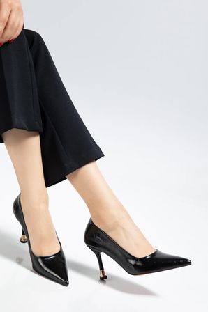 Ketrin Stiletto Rugan Ayakkabı
