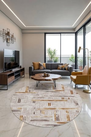 Kaymaz Tabanlı Halı Kesme Yolluk Salon Koridor Mutfak Yatak Odası Halısı Daire 3012 Bej
