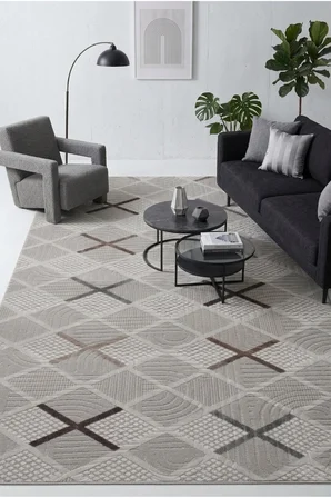 Kaymaz Tabanlı Halı Kesme Yolluk Salon Koridor Mutfak Yatak Odası Halısı Daire 3006 Bej