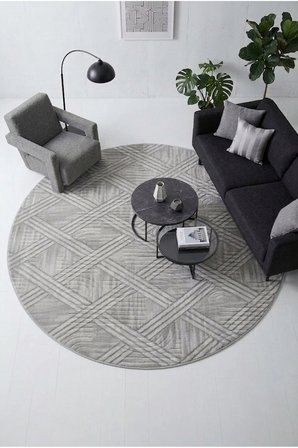 Kaymaz Tabanlı Halı Kesme Yolluk Salon Koridor Mutfak Yatak Odası Halısı Daire 3008 Gri
