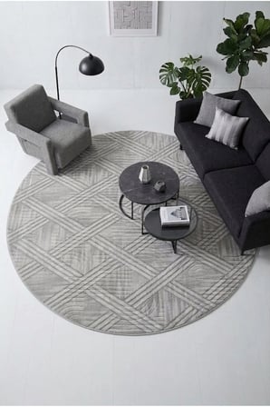 Kaymaz Tabanlı Halı Kesme Yolluk Salon Koridor Mutfak Yatak Odası Halısı Daire 3008 Gri