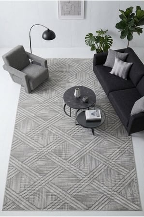 Kaymaz Tabanlı Halı Kesme Yolluk Salon Koridor Mutfak Yatak Odası Halısı Daire 3008 Gri