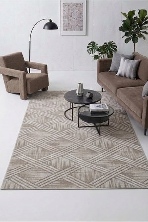 Kaymaz Tabanlı Halı Kesme Yolluk Salon Koridor Mutfak Yatak Odası Halısı Daire 3008 Kahve