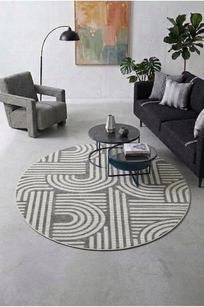 Kaymaz Tabanlı Halı Kesme Yolluk Salon Koridor Mutfak Yatak Odası Halısı Daire 3012 Gri