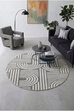 Kaymaz Tabanlı Halı Kesme Yolluk Salon Koridor Mutfak Yatak Odası Halısı Daire 3012 Gri