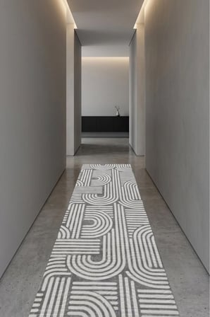 Kaymaz Tabanlı Halı Kesme Yolluk Salon Koridor Mutfak Yatak Odası Halısı Daire 3012 Gri