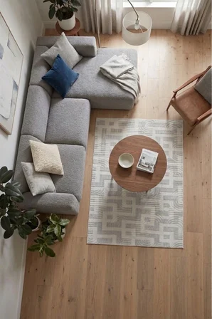 Kaymaz Tabanlı Halı Kesme Yolluk Salon Koridor Mutfak Yatak Odası Halısı 3017 Gri̇