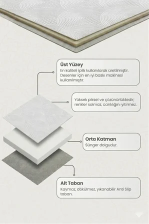 Kaymaz Tabanlı Halı Kesme Yolluk Salon Koridor Mutfak Yatak Odası Halısı 3017 Gri̇