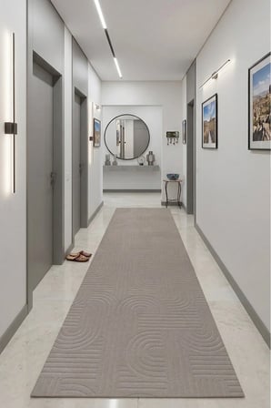 Kaymaz Tabanlı Halı Kesme Yolluk Salon Koridor Mutfak Yatak Odası Halısı 3017 Vi̇Zon