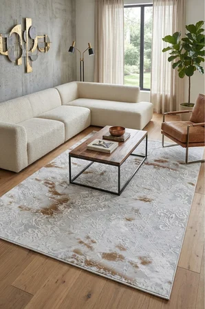 Kaymaz Tabanlı Halı Kesme Yolluk Salon Koridor Mutfak Yatak Odası Halısı 3018 Gri̇