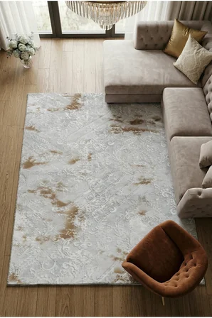 Kaymaz Tabanlı Halı Kesme Yolluk Salon Koridor Mutfak Yatak Odası Halısı 3018 Gri̇