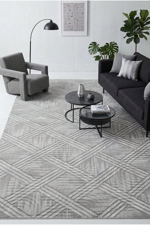 Kaymaz Tabanlı Halı Kesme Yolluk Salon Koridor Mutfak Yatak Odası Halısı 6008 Gri̇