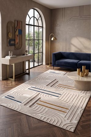 Kaymaz Tabanlı Halı Kesme Yolluk Salon Koridor Mutfak Yatak Odası Halısı 6012 Multi̇