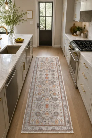 Dekoratif Halı Kaymaz Taban Leke Tutmaz Yıkanabilir Kilim Özel Ölçü Salon Halısı 3008