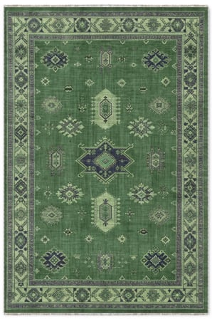 Dekoratif Halı Kaymaz Taban Leke Tutmaz Yıkanabilir Kilim Özel Ölçü Salon Halısı 3025-1