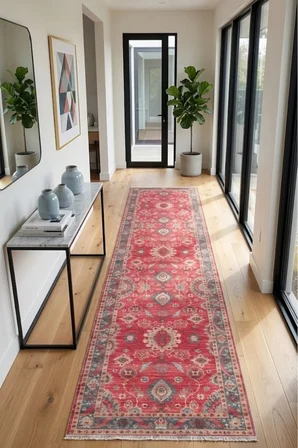 Dekoratif Halı Kaymaz Taban Leke Tutmaz Yıkanabilir Kilim Özel Ölçü Salon Halısı 3026-3