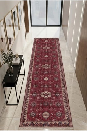 Dekoratif Halı Kaymaz Taban Leke Tutmaz Yıkanabilir Kilim Özel Ölçü Salon Halısı 3029