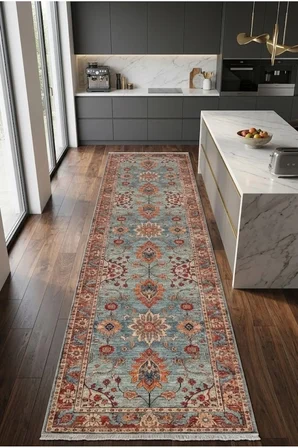 Dekoratif Halı Kaymaz Taban Leke Tutmaz Yıkanabilir Kilim Özel Ölçü Salon Halısı 3030