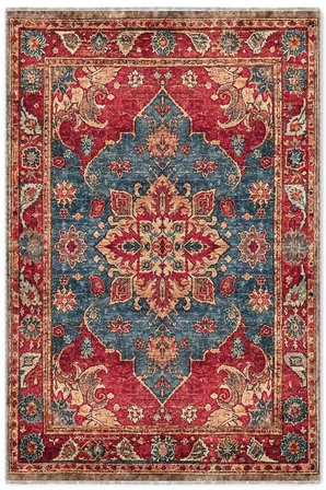 Dekoratif Halı Kaymaz Taban Leke Tutmaz Yıkanabilir Kilim Özel Ölçü Salon Halısı 3033