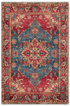 Dekoratif Halı Kaymaz Taban Leke Tutmaz Yıkanabilir Kilim Özel Ölçü Salon Halısı 3033