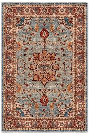 Dekoratif Halı Kaymaz Taban Leke Tutmaz Yıkanabilir Kilim Özel Ölçü Salon Halısı 3034