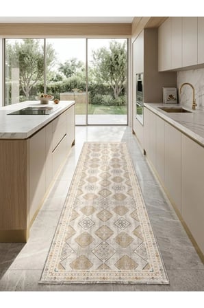 Dekoratif Halı Kaymaz Taban Leke Tutmaz Yıkanabilir Kilim Özel Ölçü Salon Halısı 3048