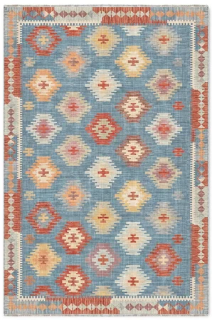 Dekoratif Halı Kaymaz Taban Leke Tutmaz Yıkanabilir Kilim Özel Ölçü Salon Halısı 3050