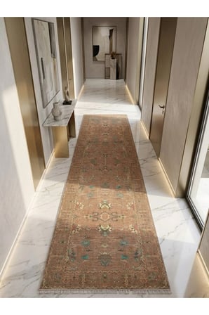 Dekoratif Halı Kaymaz Taban Leke Tutmaz Yıkanabilir Kilim Özel Ölçü Salon Halısı 3051