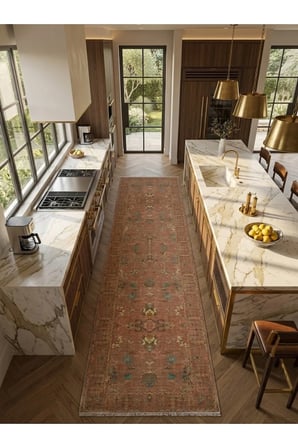 Dekoratif Halı Kaymaz Taban Leke Tutmaz Yıkanabilir Kilim Özel Ölçü Salon Halısı 3051