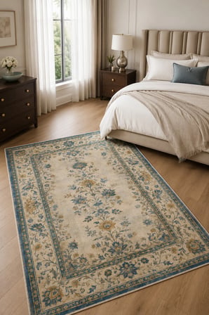 Dekoratif Halı Kaymaz Taban Leke Tutmaz Yıkanabilir Kilim Özel Ölçü Salon Halısı 3065