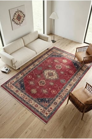 Yolluk Halı Kaymaz Taban Yıkanabilir Leke Tutmaz Kilim Özel Ölçü Koridor Halısı 3028