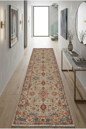 Yolluk Halı Kaymaz Taban Yıkanabilir Leke Tutmaz Kilim Özel Ölçü Koridor Halısı 3031