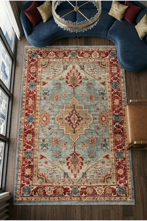 Yolluk Halı Kaymaz Taban Yıkanabilir Leke Tutmaz Kilim Özel Ölçü Koridor Halısı 3032