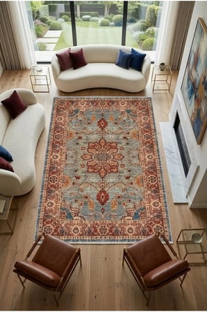 Yolluk Halı Kaymaz Taban Yıkanabilir Leke Tutmaz Kilim Özel Ölçü Koridor Halısı 3034
