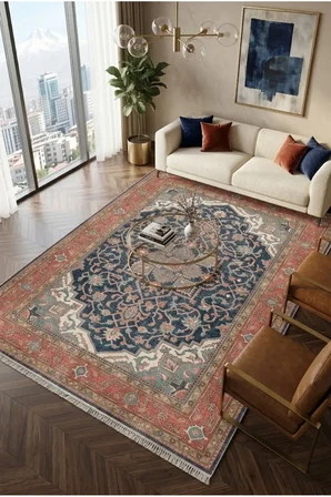Yolluk Halı Kaymaz Taban Yıkanabilir Leke Tutmaz Kilim Özel Ölçü Koridor Halısı 3041