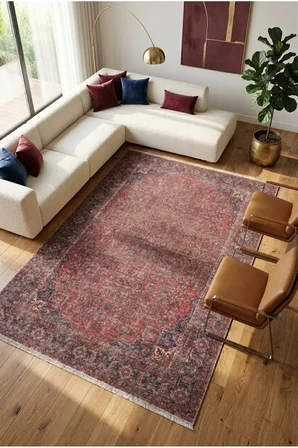 Yolluk Halı Kaymaz Taban Yıkanabilir Leke Tutmaz Kilim Özel Ölçü Koridor Halısı 3042